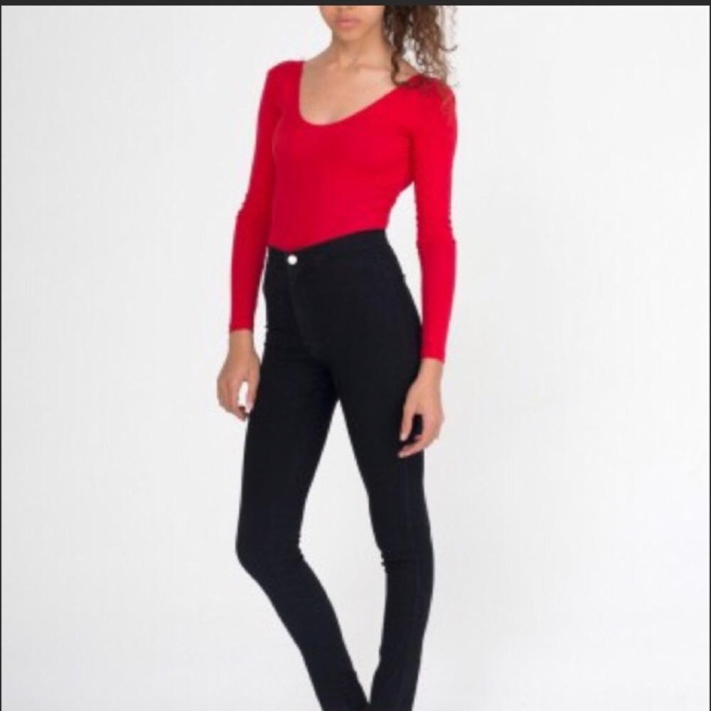 American Apparel Black Easy Jean Size Small